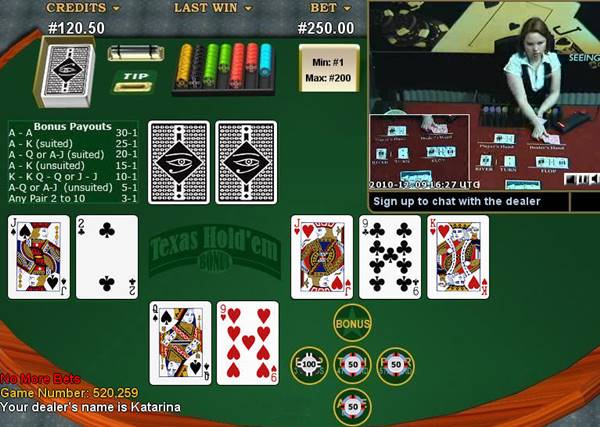 Mesa de casino poker